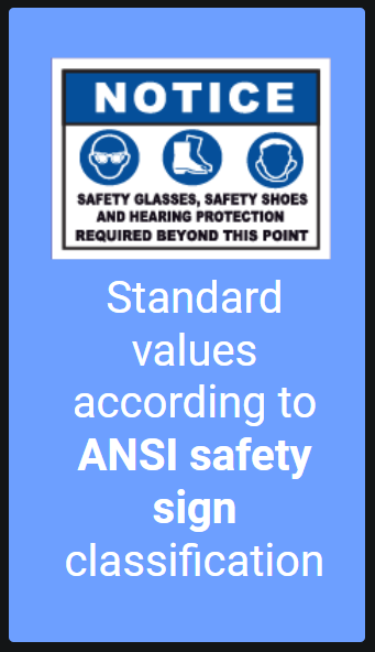 ANSI sign