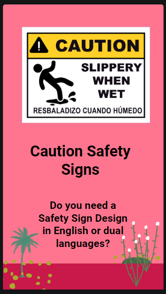 Caution Safety Signs