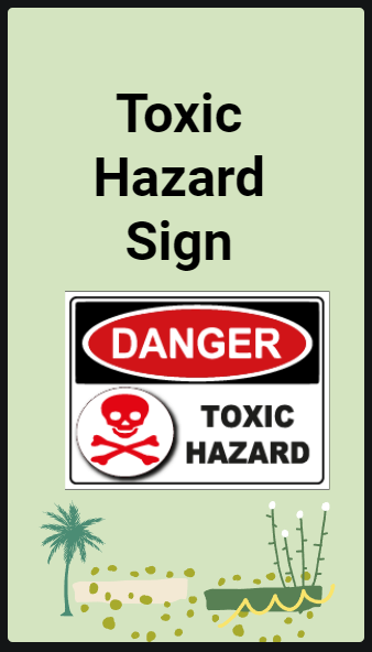 Toxic Hazard Sign