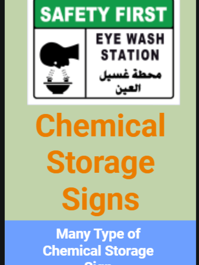 Chemical Storage Signs